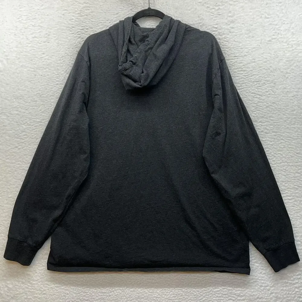 Polo Ralph Lauren Hoodie Mens 2XL Gray Jersey Lightweight Pullover Pony Logo - Picture 2 of 11